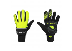 rukavice zimní FORCE COVER, fluo