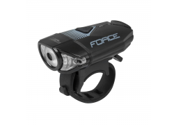 světlo přední FORCE CASS 300LM, USB, černé