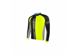 dres FORCE F85 dlouhý rukáv černo-fluo-šedý