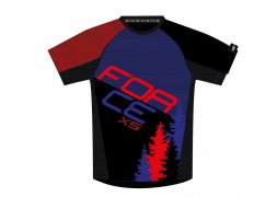 dres FORCE MTB X5, modro-červený