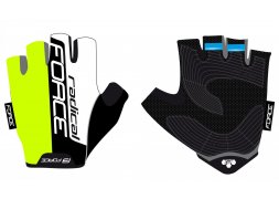 rukavice FORCE RADICAL, fluo-bílo-černé