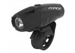 světlo přední FORCE SHARK 700LM USB, černé