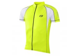 dres FORCE T10 krátký rukáv, fluo-bílý