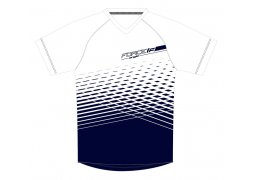 dres FORCE MTB ANGLE dámský, bílo-modrý 3XL