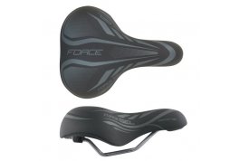 sedlo FORCE COMFORT GEL LADY turistické, černé