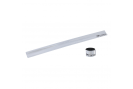 pásek reflexní FORCE samonavíjecí 38 cm, stříbrný