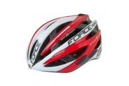 přilba FORCE ROAD PRO, bílo-červená XS