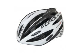 přilba FORCE ROAD PRO, bílo-černá XS