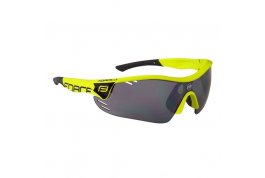 brýle FORCE RACE PRO fluo, černá laser skla