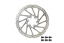 kotouč brzdový FORCE-2 160 mm, 6 děr, stříbrný
