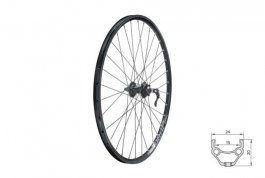 Zapletené kolo přední KLS DRAFT DSC F, 26", black