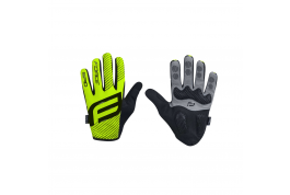 rukavice F MTB SPID 17 letní bez zapínání, fluo