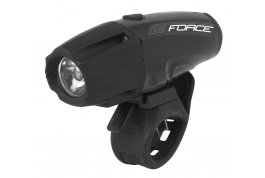 světlo přední FORCE SHARK 700LM USB, černé