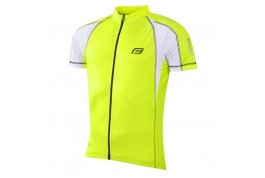dres FORCE T10 krátký rukáv, fluo-bílý