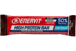 ENERVIT HIGH PROTEIN BAR 50%, 40g tmavá čokoláda