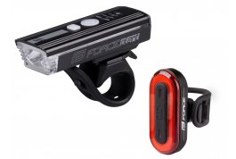 světla sada FORCE FUTURO USB přední+zadní