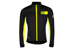 bunda FORCE FROST softshell dámská, černo-fluo