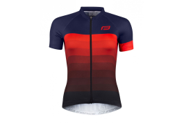 dres F ASCENT dámský kr. rukáv, modro-červený