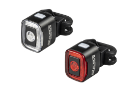 blikačky sada FORCE FLEA 200 LM, USB přední+zadní