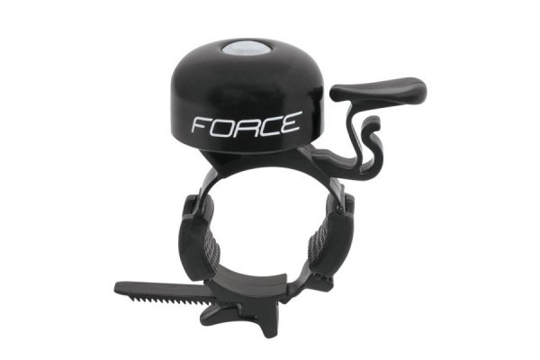 zvonek FORCE Fe/plast 22,2-31,8mm, černý 