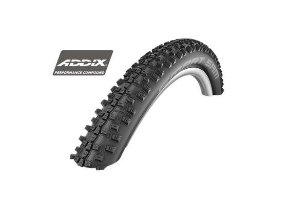 Schwalbe plášť Smart Sam 26x2.1 new Addix RaceGuard černá+reflexní pruh 