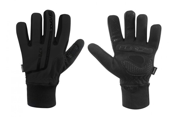 rukavice zimní FORCE KID X72, černé 