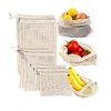 Síťový sáček z bavlny na ovoce a zeleninu 30x35 cm