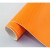 3D karbonová folie oranžová (š.1,27m)