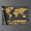 A világ letörlő térképe DELUXE fekete 82 x 59 cm