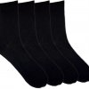 Dámske ponožky Lycra 5 párov čierna
