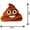 Plüsspárna Emoji 30 cm-es dühös kaki emoji Poo