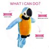Interaktivní plyšový mluvící papoušek modrý