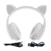 Bezdrátová LED bluetooth sluchátka Cat Ear