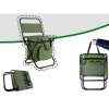 Kemping összecsukható szék termotáskával, zöld színü