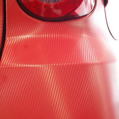 3D karbonová folie červená (š.1,27m)