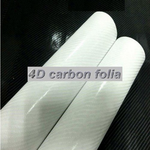 4D karbonová fólie s AIR FREE - bílá (š. 1,52m)