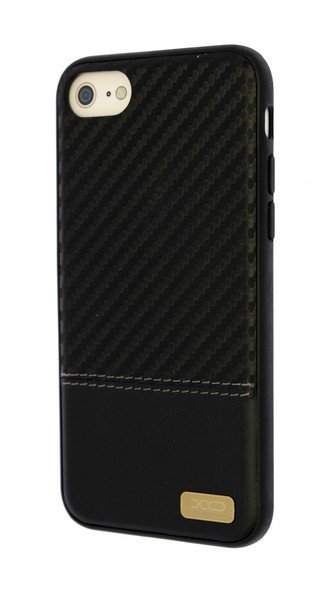 Pouzdro Matex iPhone 7 carbon kůže černé