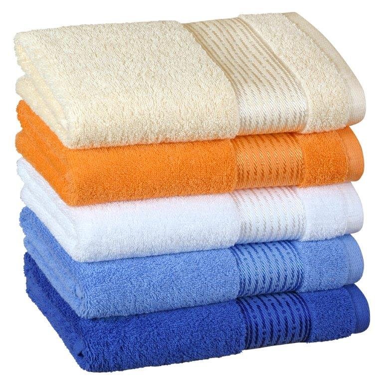 Froté ručník 50x100cm proužek 450g tmavě modrá
