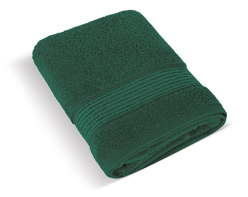 Froté uterák 50x100cm prúžok 450g tmavo zelená