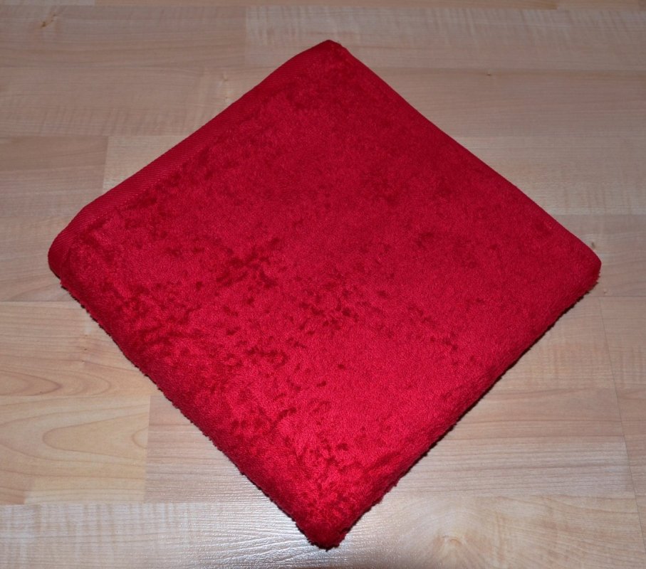 Froté uterák 50x100cm bez prúžku 450g červený