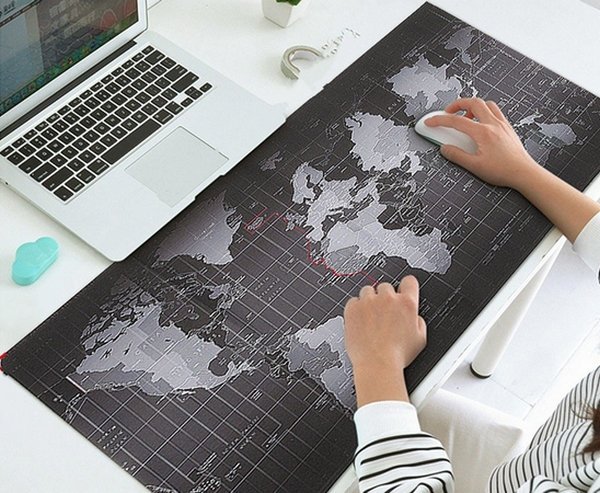 Podložka pod myš a klávesnicu Mapa světa 40 x 90 xm