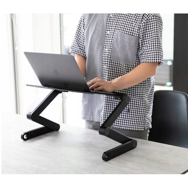 Skladací stolík pre laptop s chladiacim ventilátorom