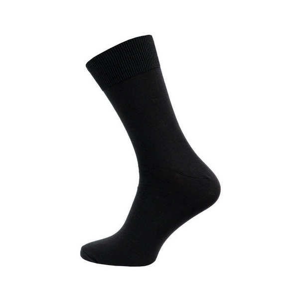 NOVIA Pánské ponožky hladká Lycra - balení 5 párů 29-31 ( 43-45 ) černá