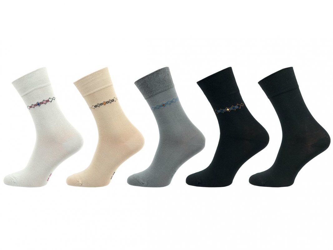 NOVIA Ponožky Comfort se stříbrem - balení 5 párů 29-30