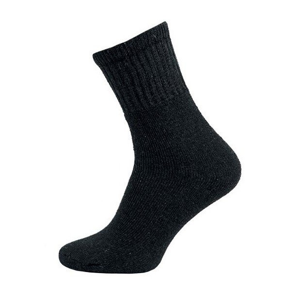 Ponožky froté citlivé zovretie lemu čierna