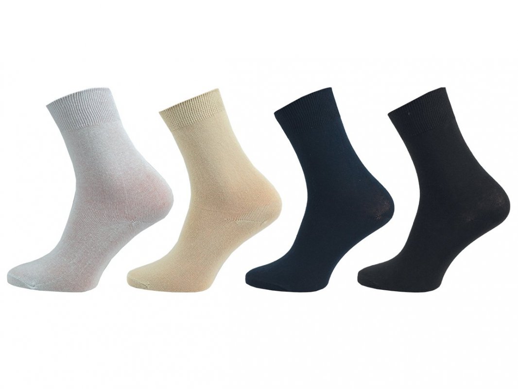 NOVIA Dámské ponožky Medic – 100% bavlna 5 párů NOVIA 24-25