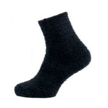 NOVIA 1264 Dámské ponožky peříčko s protiskluzem černá 26-27