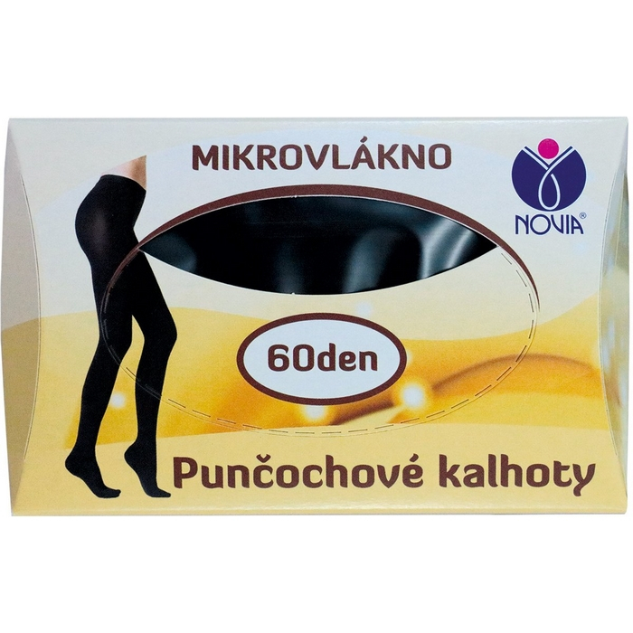 Pančuchové nohavice NOVIA | 60DEN mikrovlákno D30 čierna 170/116