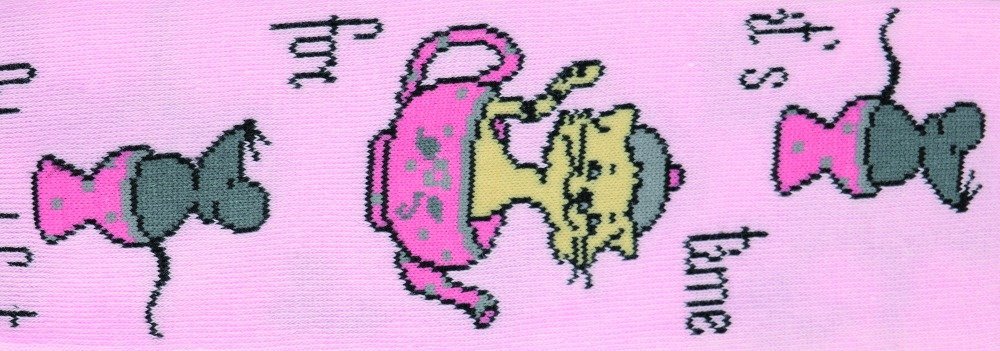 Dětské punčocháče bavlněné kočka s myší cihlová
