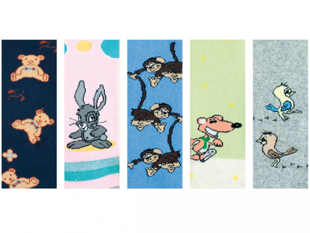 Detské pančuchy froté vzor králiček (druhý obrázok) Farba: smotanová